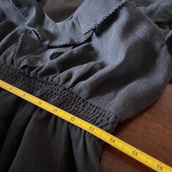 VTG Anthropologie Maeve Twee Mod Gray Dress SZ 10 Wool 2000's Indie Dress - Picture 9 of 10